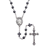 FREE Hematite Sacred Heart Rosary