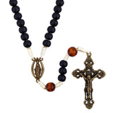 Antique Bronze Miraculous Cord Rosary