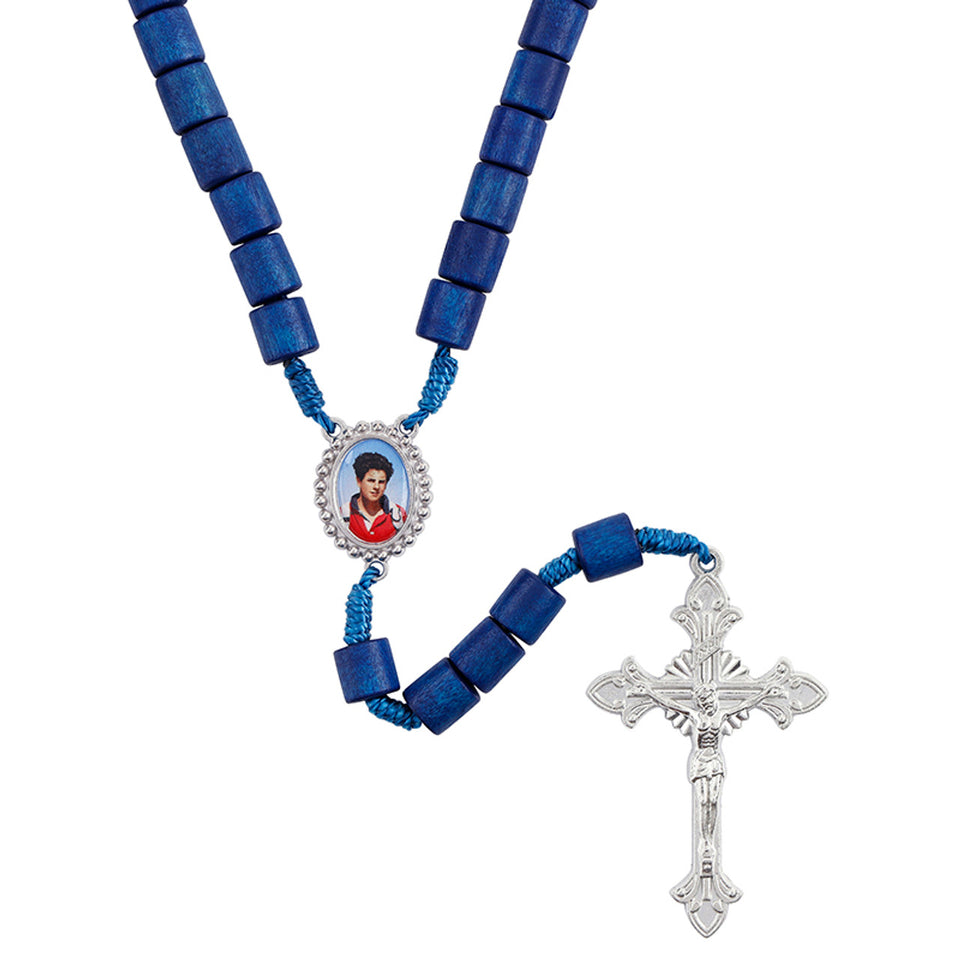 St. Carlo Acutis Blue Cord Rosary
