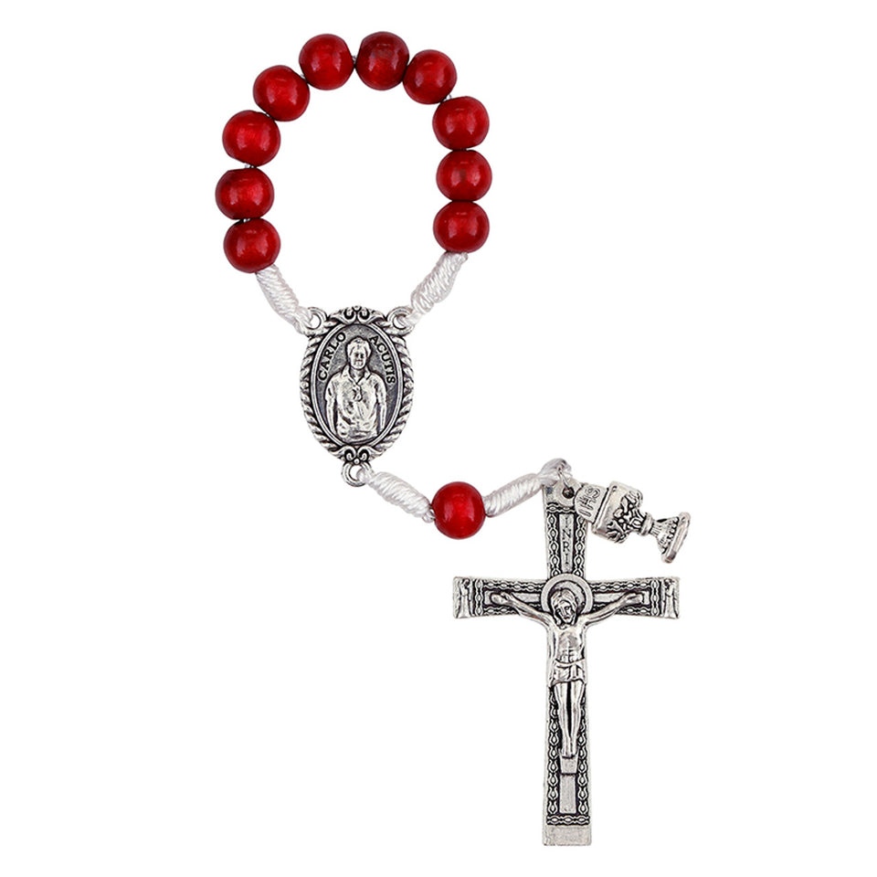 FREE  St. Carlo Acutis One-Decade Cord Rosary