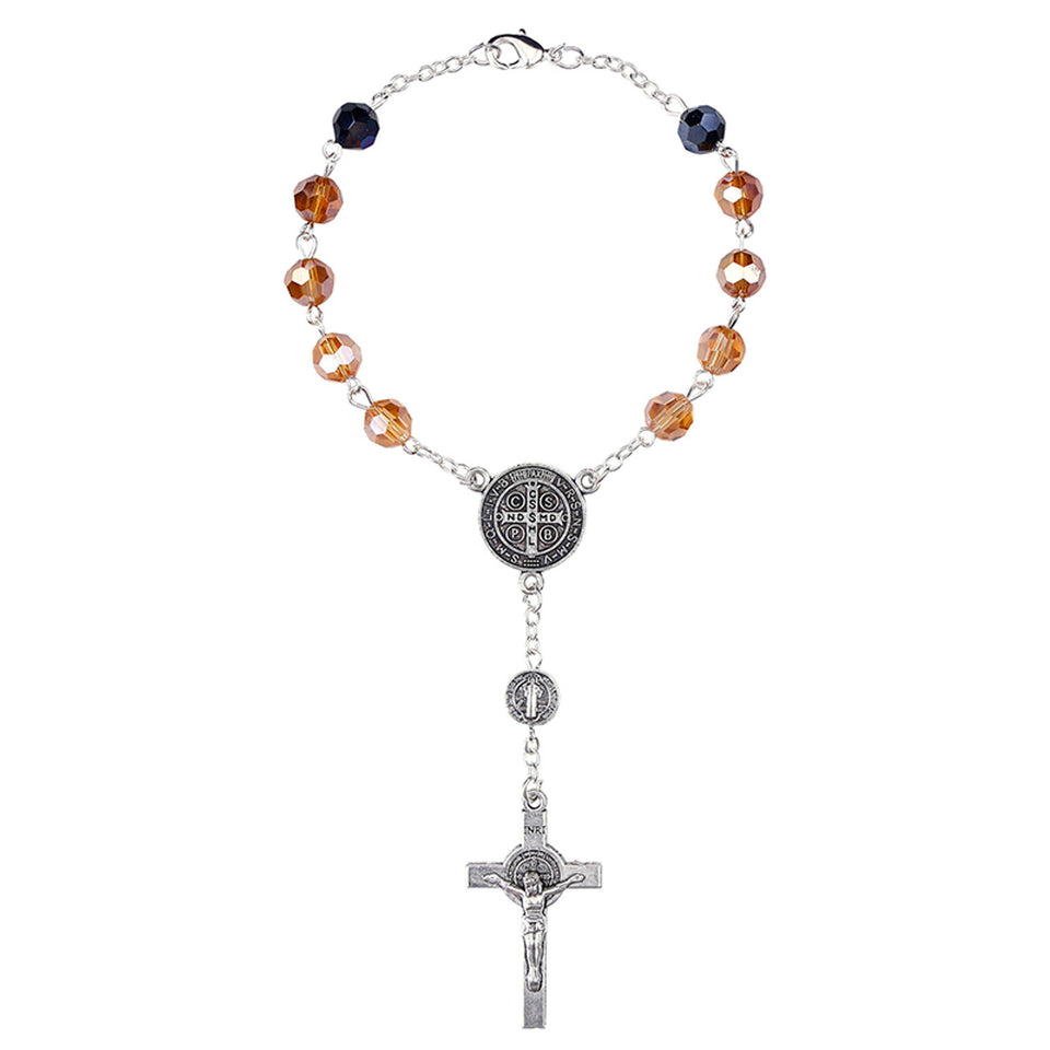 FREE St. Benedict Multicolor Auto Rosary