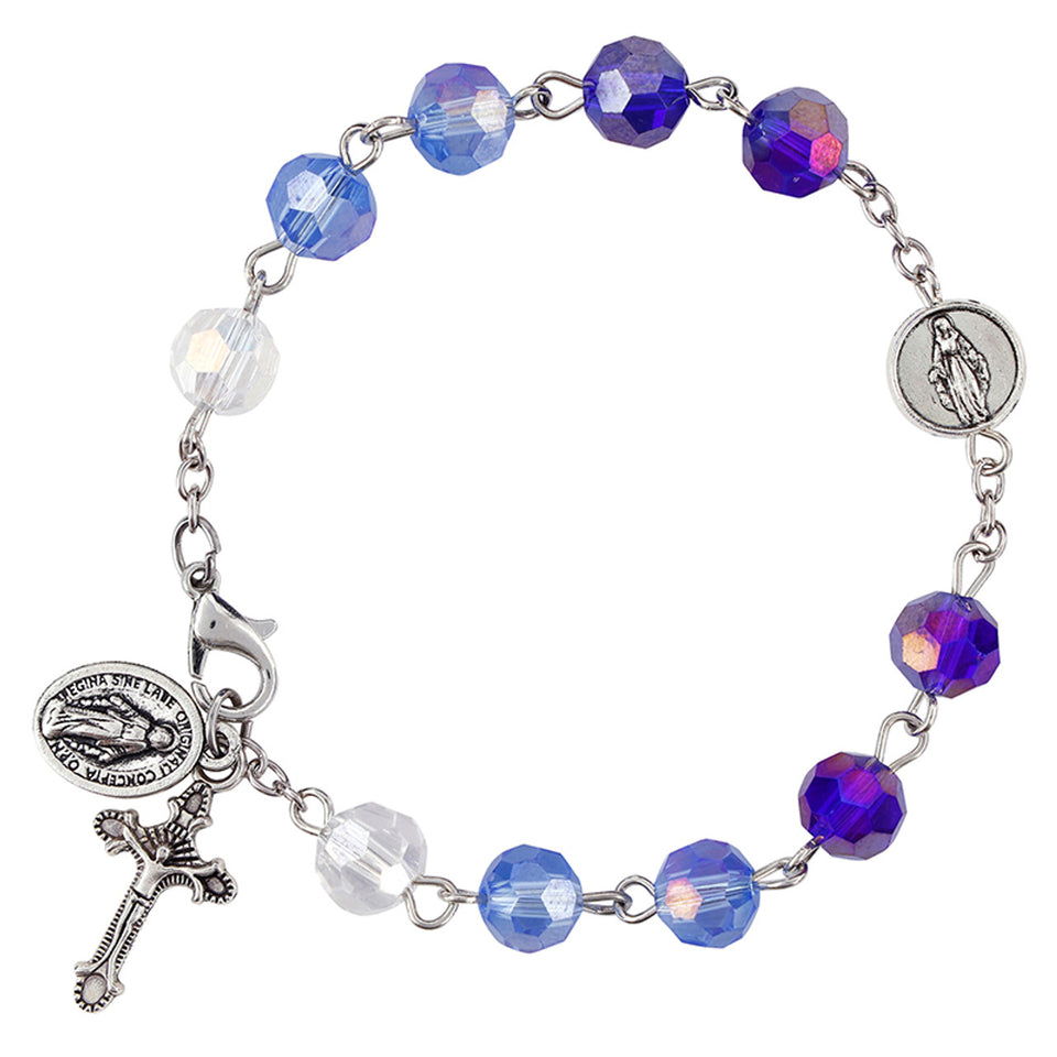 FREE Our Lady of Grace Multicolor Rosary Bracelet