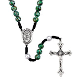 FREE Our Lady of Guadalupe Splatter Bead Cord Rosary