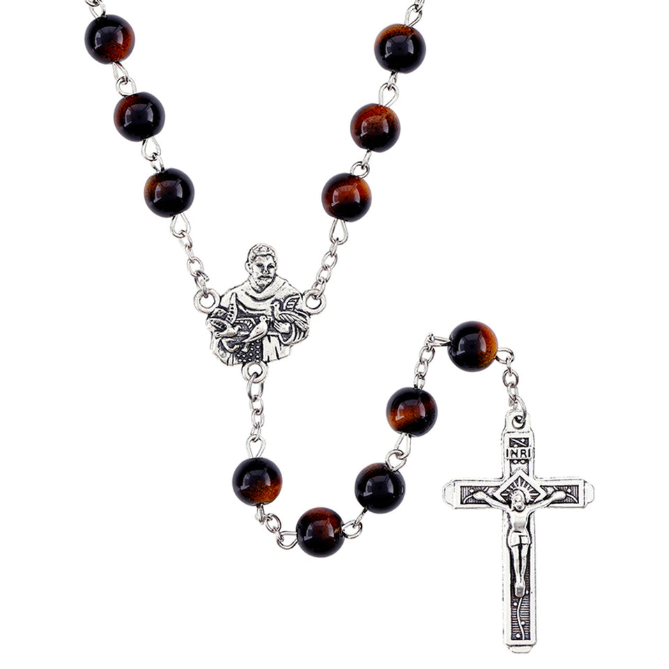 FREE St. Francis/St. Clare Marble Bead Rosary