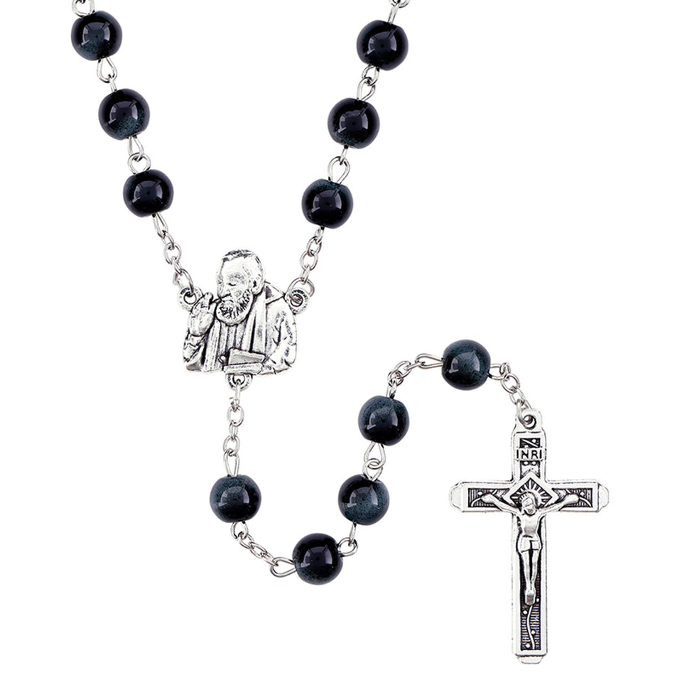 FREE St. Pio Marble Bead Rosary