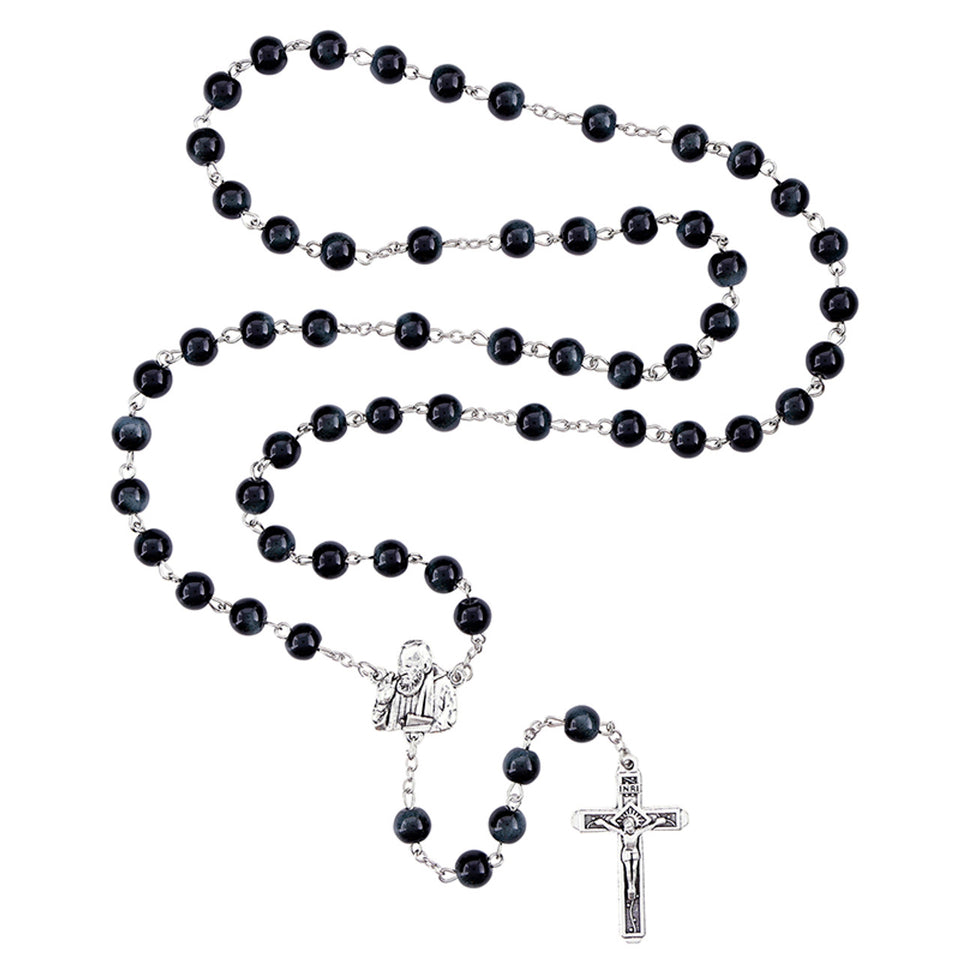 FREE St. Pio Marble Bead Rosary