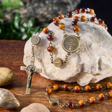 FREE St. Benedict Bronze Finish Rosary