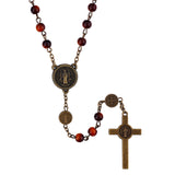 FREE St. Benedict Bronze Finish Rosary