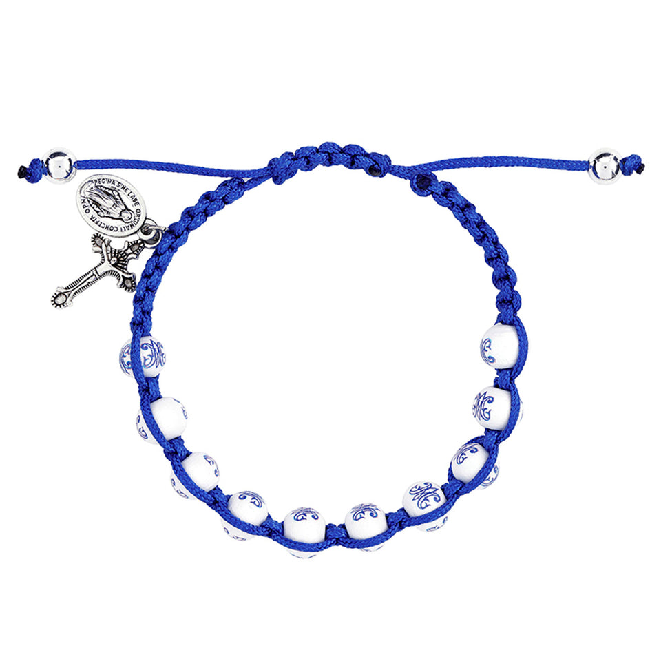 FREE Ave Maria Macrame Rosary Bracelet