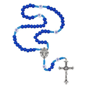 FREE Ave Maria Corded Wood Rosary