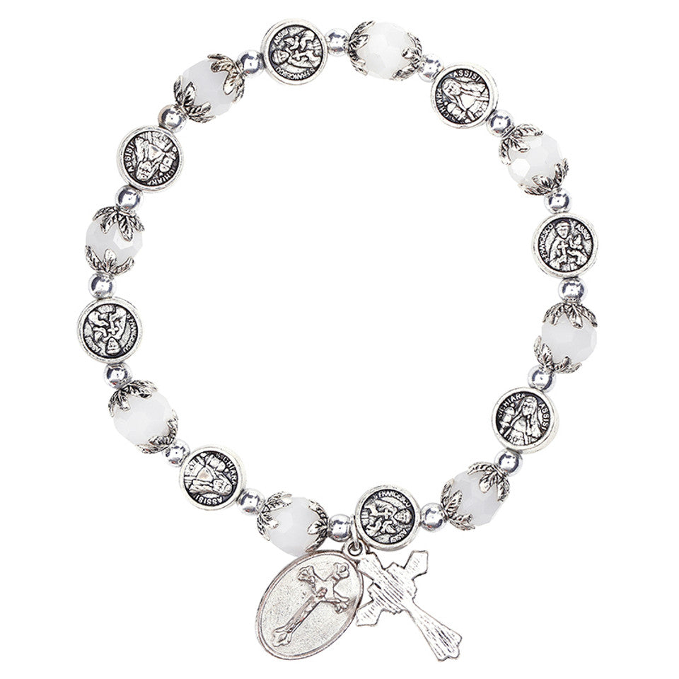 FREE St. Francis/St. Clare Crystal Medal Bracelet