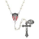 Pope Leo XIV Glass Pearl Rosary ($10 Special)