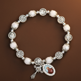 FREE St. Francis/St. Clare Crystal Medal Bracelet