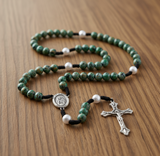 FREE Our Lady of Guadalupe Splatter Bead Cord Rosary