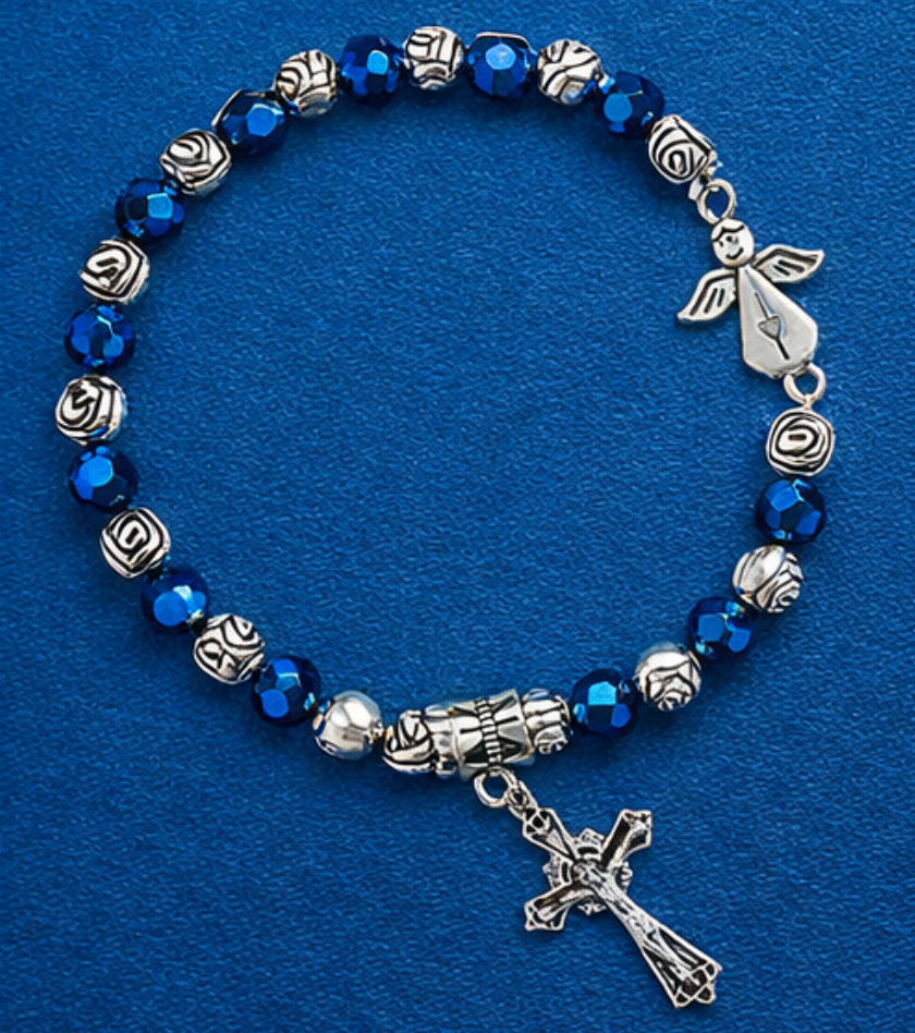 FREE Angel Rose Bead Rosary Bracelet