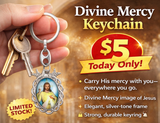 Divine Mercy Doves Key Chain