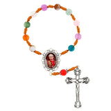 FREE Pope Leo XIV Multicolor One-Decade Cord Rosary