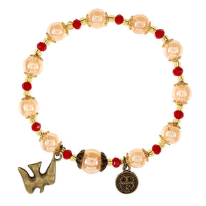 FREE St. Benedict and Holy Spirit Rosary Bracelet