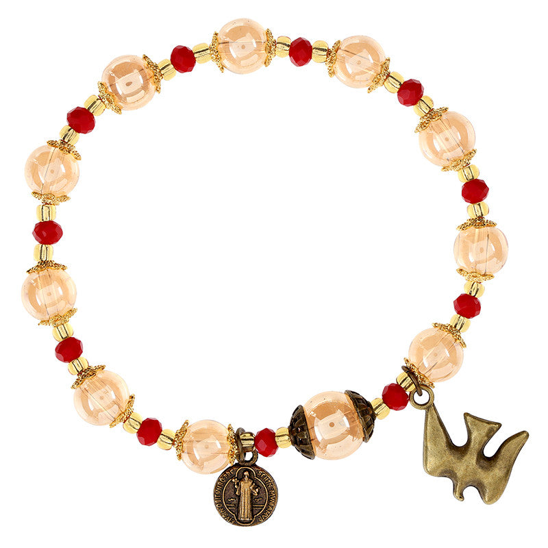 FREE St. Benedict and Holy Spirit Rosary Bracelet