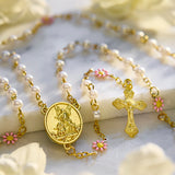 FREE Pearl Daisy Guardian Angel Rosary