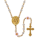 FREE Pearl Daisy Guardian Angel Rosary