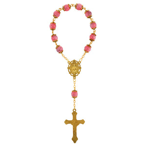 Pink Miraculous Mary One-Decade Rosary