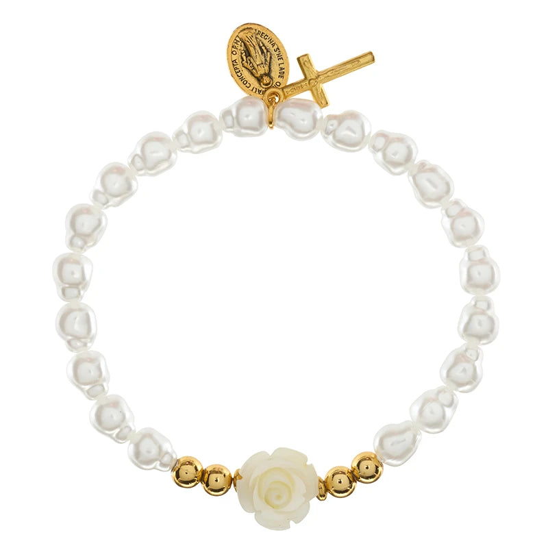 FREE Freshwater Pearl Miraculous Rose Bracelet