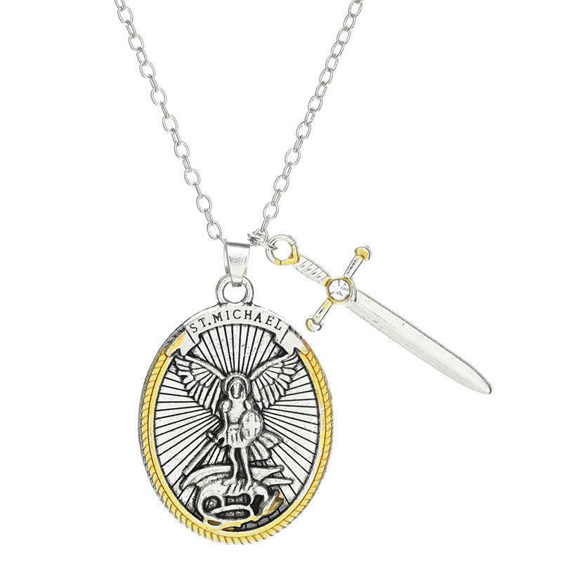 St. Michael the Archangel with Sword Pendant