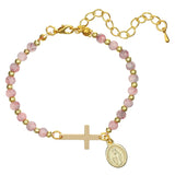 FREE Marbled Miraculous Medal and Cross Bracelet