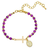 FREE Marbled Miraculous Medal and Cross Bracelet