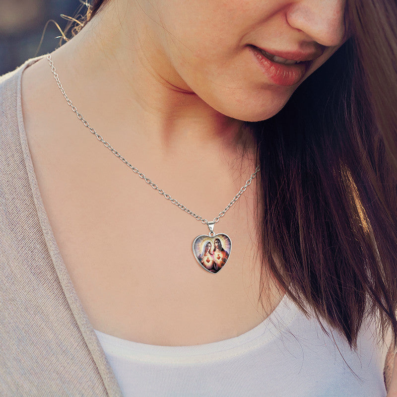 FREE Sacred Heart/Immaculate Heart Pendant
