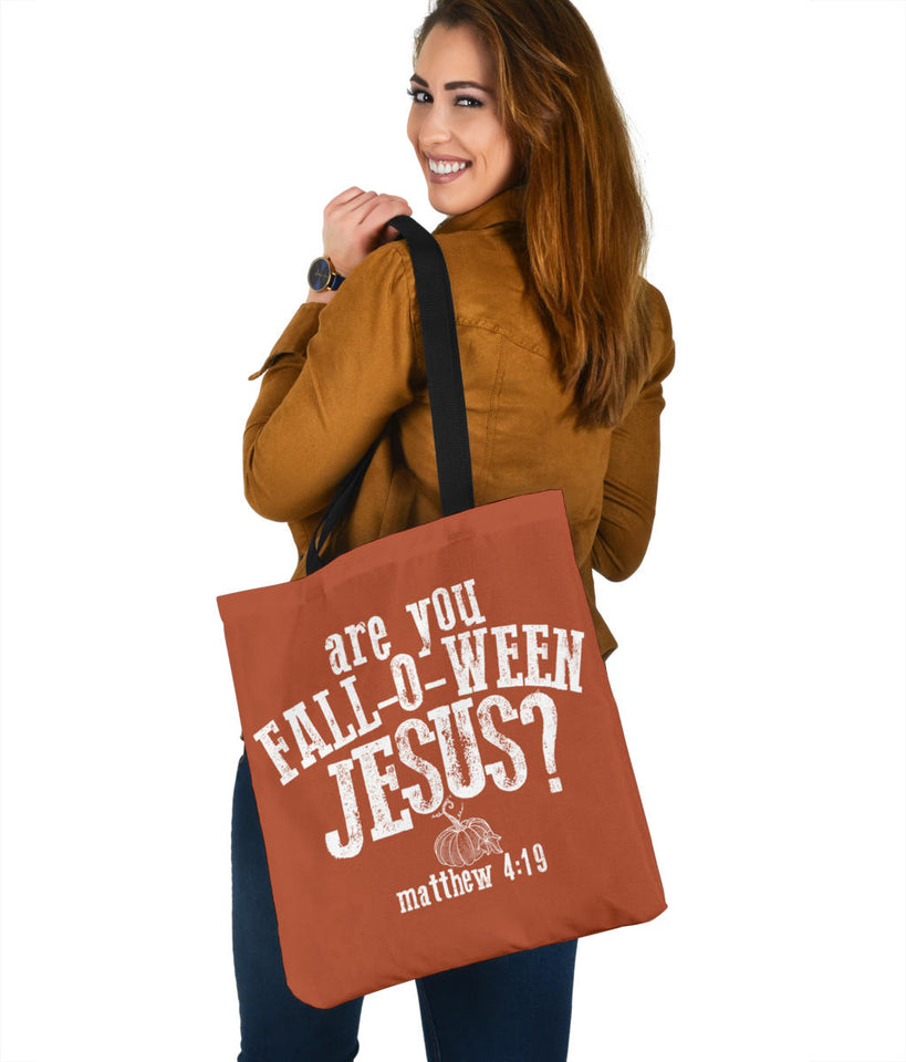 'Fall-O-Ween Jesus' Tote Bag