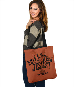 'Fall-O-Ween Jesus' Tote Bag