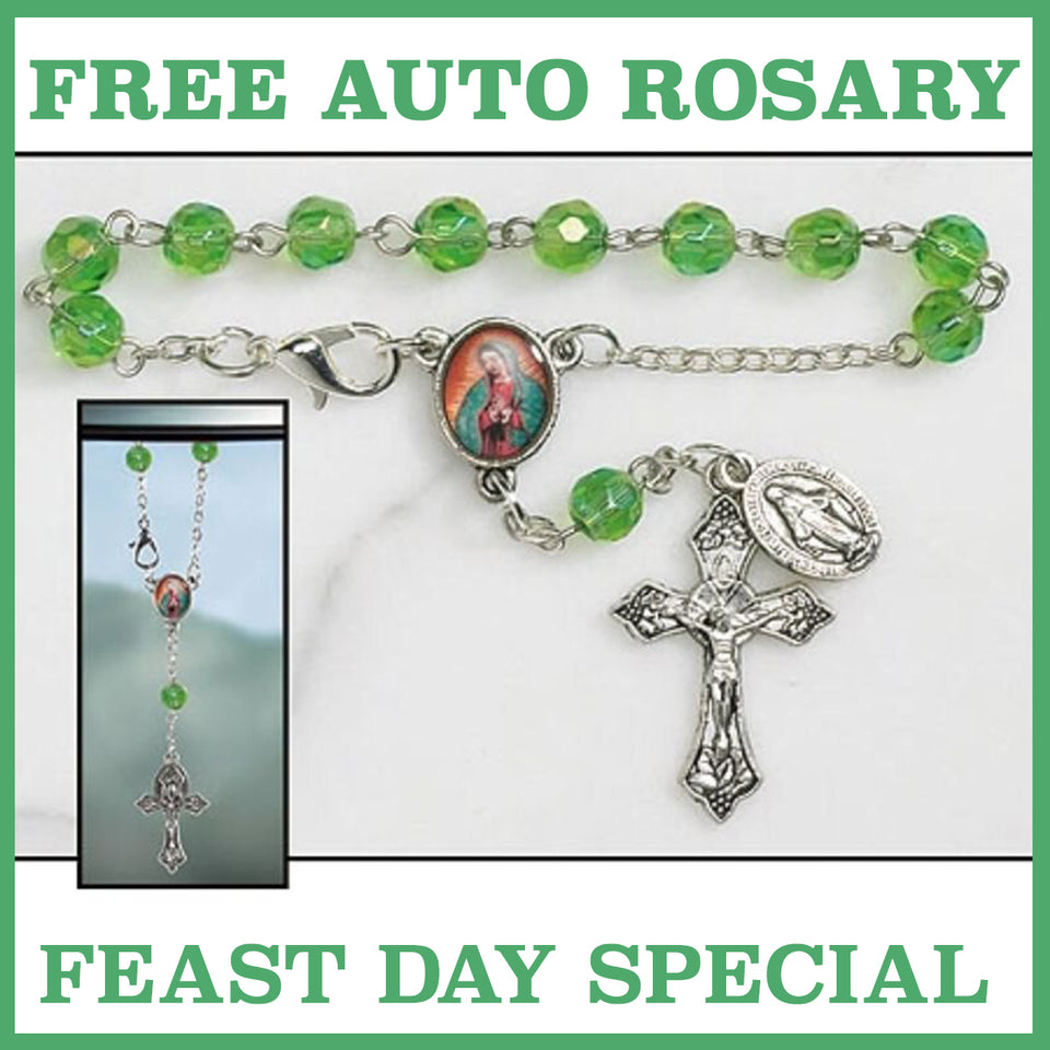 FREE Our Lady of Guadalupe Auto Rosary