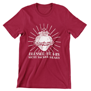 "Blessed Be His Most Sacred Heart" T-Shirt