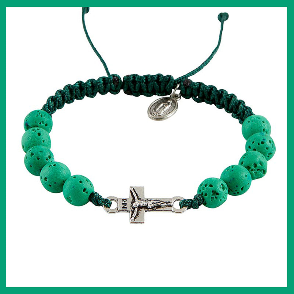 Our Lady of Guadalupe Lava Bracelet