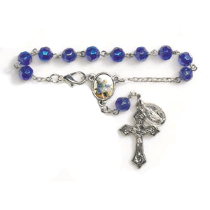 FREE St. Michael Glass Auto Rosary