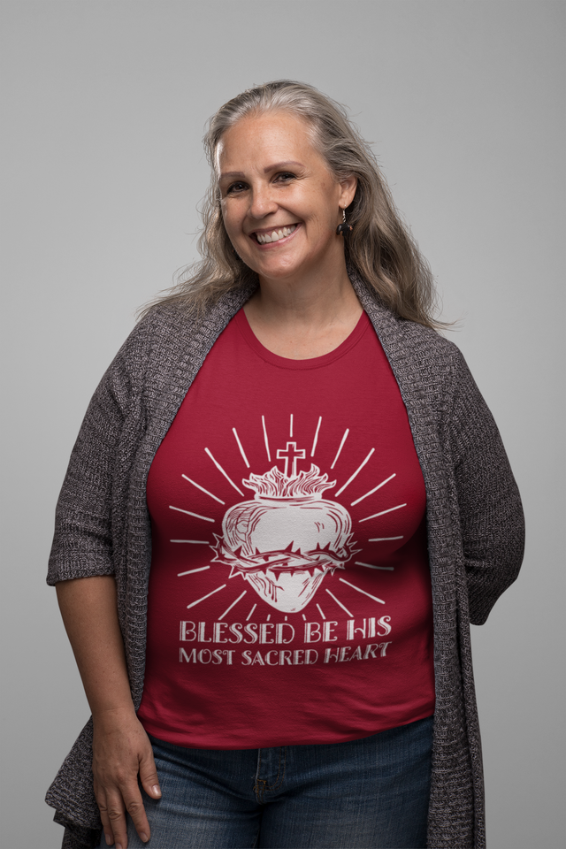 "Blessed Be His Most Sacred Heart" T-Shirt