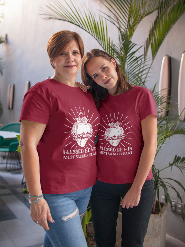 "Blessed Be His Most Sacred Heart" T-Shirt
