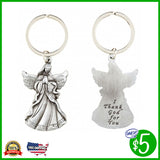 I Thank God for You Angel Key Chain