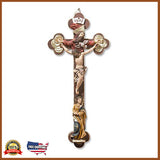 13" Mary And Holy Trinity Crucifix