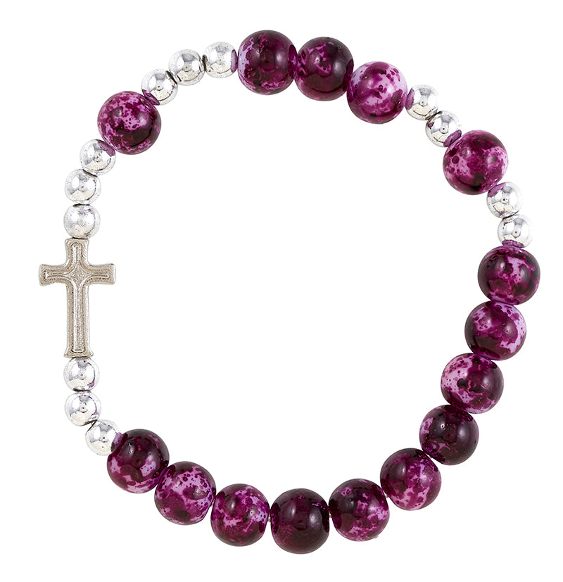 FREE Purple Lenten Rosary Bracelet