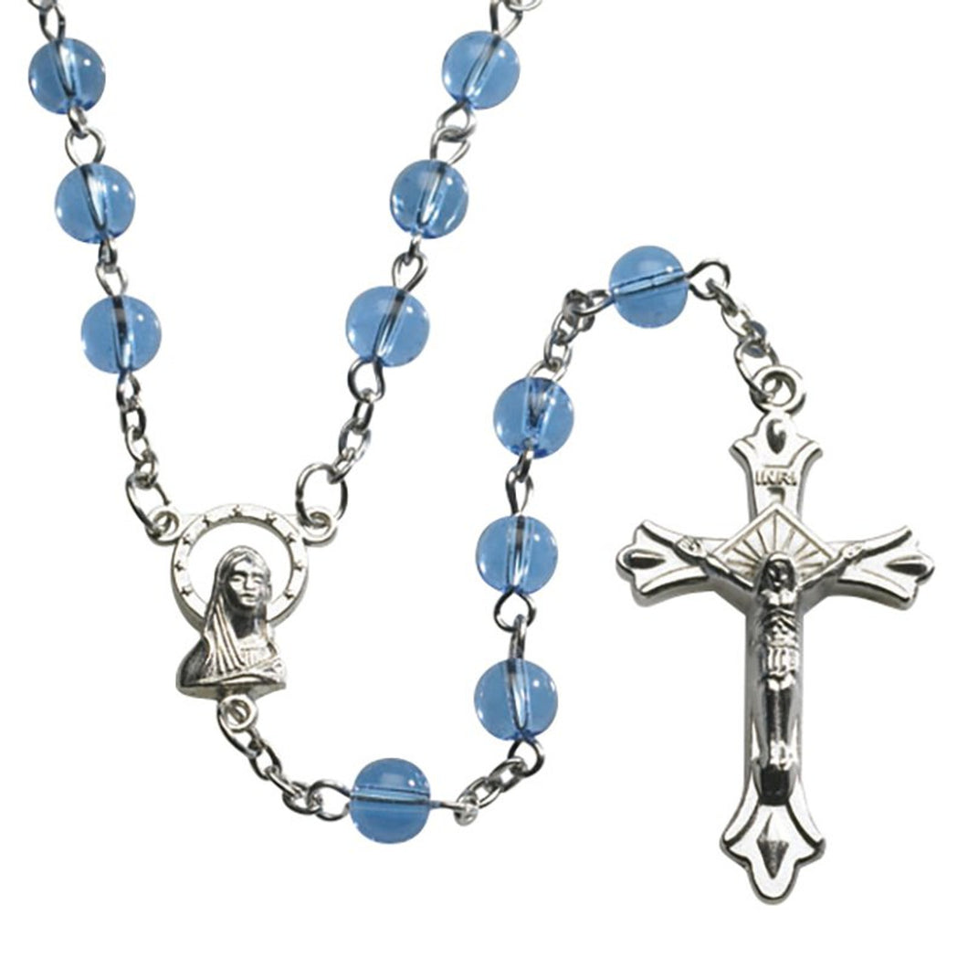 FREE Blue Glass Rosary