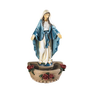Our Lady of Grace Standing Holy Water Font