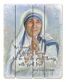 Saint Mother Teresa - Wood Pallet Sign