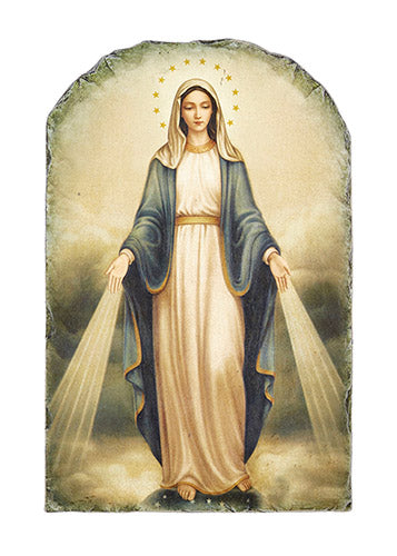 Marco Sevelli Arched Tile Plaque With Stand - Our Lady Of Grace