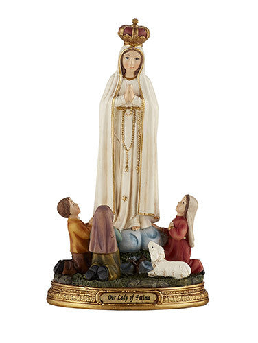 Our Lady of Fatima with 8" Children Statue