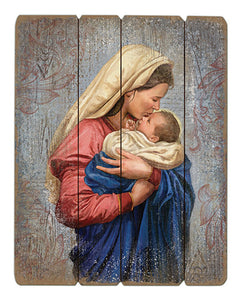 Madonna & Child - Wood Pallet Sign