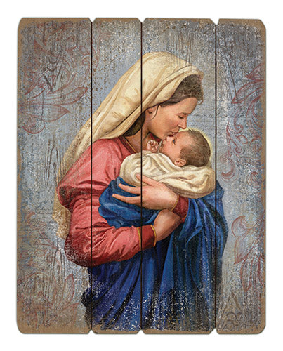 Madonna & Child - Wood Pallet Sign