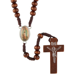 FREE Our Lady of Guadalupe Wood Rosary